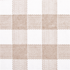 Image NAPPES PLIAGE M 'LIKE LINEN - VICHY' 70 G/M2 100x100 CM TAUPE SPUNLACE (200 UNITÉ) #3