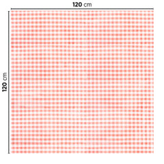 NAPPES PLIAGE M 'LIKE LINEN - VICHY' 70 G/M2 120x120 CM ROUGE SPUNLACE (200 UNITÉ)