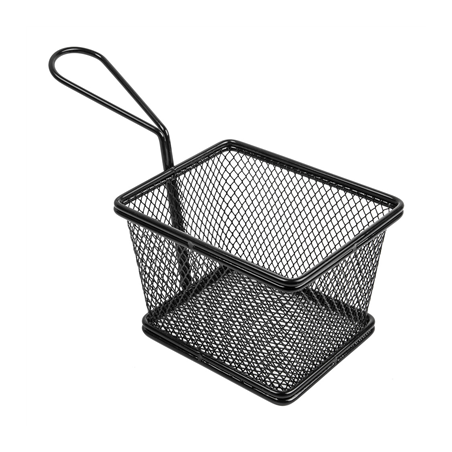 Image MINI FRITEUSES 2 PORTIONS 'ARTINOX'  12,5x10x7,5 CM NOIR ACIER (6 UNITÉ) #1