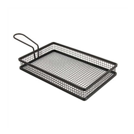 Image MINI FRITEUSES ALLONGÉES  24x15x3,5 CM NOIR ACIER (6 UNITÉ) #1