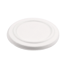 Image COUVERCLES POUR POTS 228.86 'BIONIC'  Ø 12x1,2 CM BLANC BAGASSE (500 UNITÉ) #1