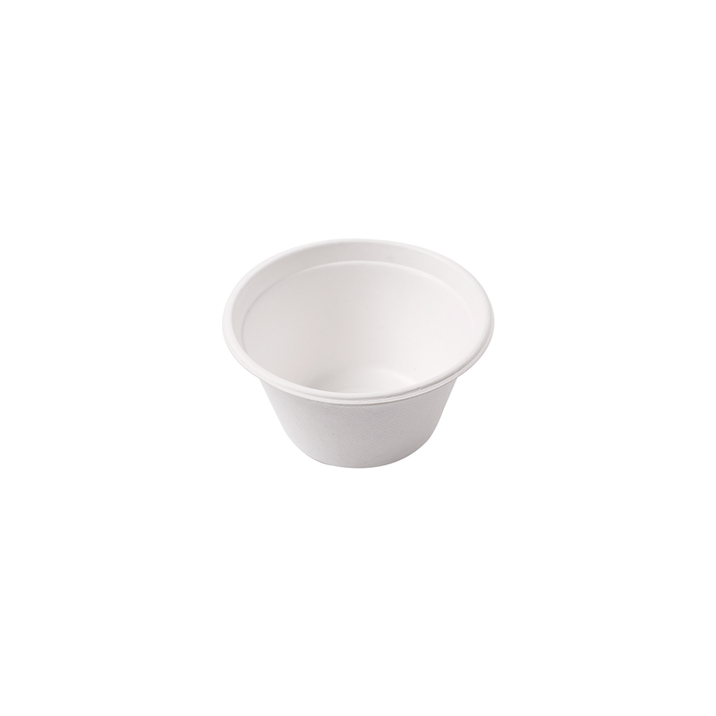 POTS 'BIONIC' 360 ML Ø 11,6x6,3 CM BLANC BAGASSE (500 UNITÉ)