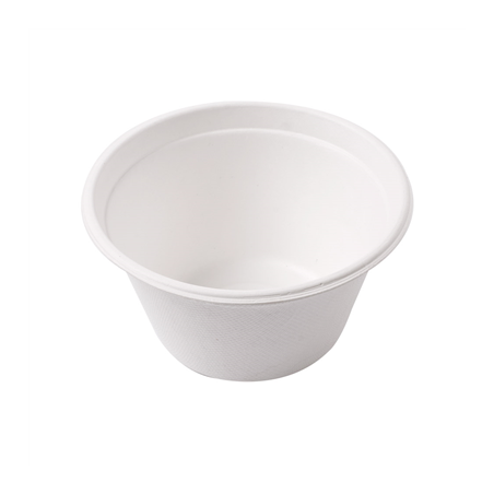 Image POTS 'BIONIC' 360 ML Ø 11,6x6,3 CM BLANC BAGASSE (500 UNITÉ) #1