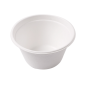 Image POTS 'BIONIC' 360 ML Ø 11,6x6,3 CM BLANC BAGASSE (500 UNITÉ) #1