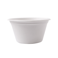 POTS 'BIONIC' 360 ML Ø 11,6x6,3 CM BLANC BAGASSE (500 UNITÉ)