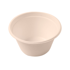 Image POTS 'BIONIC' 360 ML Ø 11,6x6,3 CM NATUREL BAGASSE (500 UNITÉ) #1
