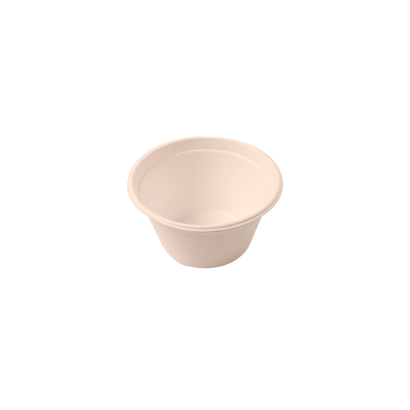 POTS 'BIONIC' 360 ML Ø 11,6x6,3 CM NATUREL BAGASSE (500 UNITÉ)