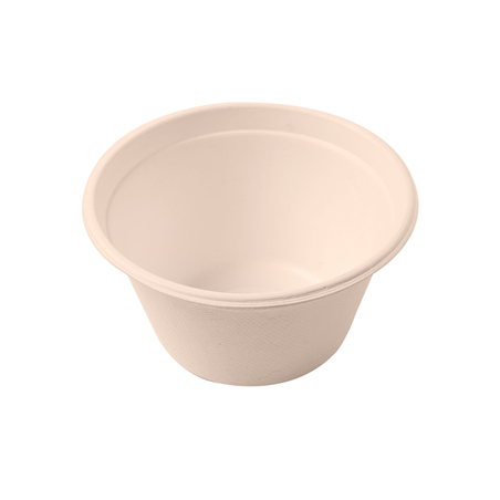 Image POTS 'BIONIC' 360 ML Ø 11,6x6,3 CM NATUREL BAGASSE (500 UNITÉ) #1