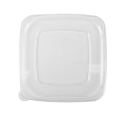 Image COUVERCLES BAS POUR 228.40/41/42 - 226.93/94/95 'BIONIC'  18,5x18,5x1,3 CM TRANSPARENT PET (400 UNITÉ) #3