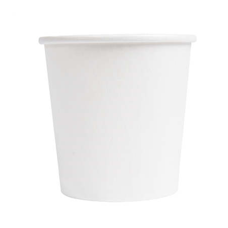GOBELETS BOISSONS CHAUDES 1 PAROI 120 ML 230 + 18 PE G/M2 Ø6,2/4,5x6 CM BLANC CARTON (1000 UNITÉ)