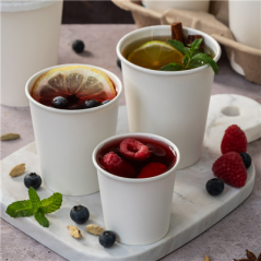 Image GOBELETS BOISSONS CHAUDES 1 PAROI 120 ML 230 + 18 PE G/M2 Ø6,2/4,5x6 CM BLANC CARTON (1000 UNITÉ) #4