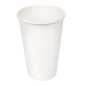 Image GOBELETS BOISSONS CHAUDES 1 PAROI 480 ML 300 + 18 PE G/M2 Ø9/6x13,2 CM BLANC CARTON (1000 UNITÉ) #1