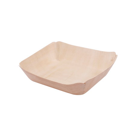 Image BARQUETTES RECTANGULAIRES 'WOOD'  13x12x3 CM NATUREL BOIS (50 UNITÉ) #1