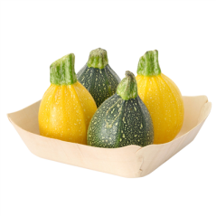 Image BARQUETTES RECTANGULAIRES 'WOOD'  13x12x3 CM NATUREL BOIS (50 UNITÉ) #4