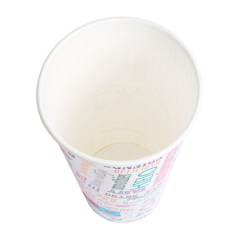 Image GOBELETS 'PAROLE' 22 OZ - 660 ML 280 + 18PE G/M2 Ø9/6x17 CM BLANC CARTON (1000 UNITÉ) #3