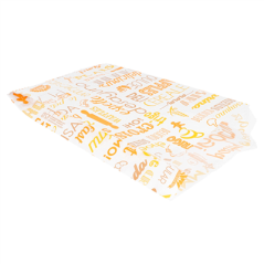 SACHETS CROISSANTS 'PAROLE' 33 G/M2 12+5x22 CM BLANC CELLULOSE (500 UNITÉ)