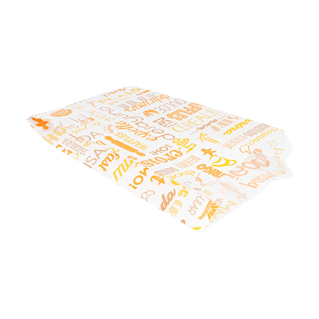 SACHETS CROISSANTS 'PAROLE' 33 G/M2 12+5x22 CM BLANC CELLULOSE (500 UNITÉ)