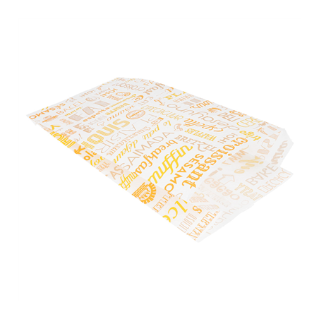 SACHETS CROISSANTS 'PAROLE' 33 G/M2 14+7x26 CM BLANC CELLULOSE (500 UNITÉ)