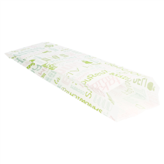 SACS BAGUETTES 'PAROLE' 32 G/M2 9+4x30 CM BLANC PARCH.INGRAISSABLE (500 UNITÉ)