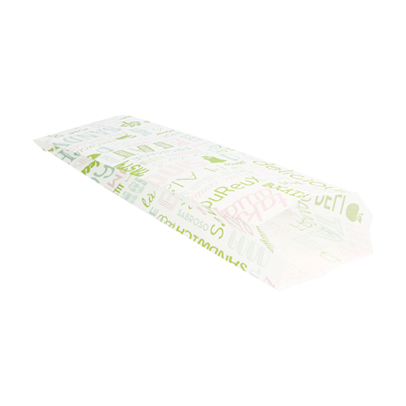 SACS BAGUETTES 'PAROLE' 32 G/M2 9+4x30 CM BLANC PARCH.INGRAISSABLE (500 UNITÉ)