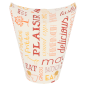 GOBELETS À FRITES AVEC FERMETURE 'PAROLE' 12 OZ - 360 ML 220 + 18PE G/M2 6,7x12,5 CM BLANC CARTON (100 UNITÉ) Image GOBELETS À FRITES AVEC FERMETURE 'PAROLE' 12 OZ - 360 ML 220 + 18PE G/M2 6,7x12,5 CM BLANC CARTON (100 UNITÉ) #1