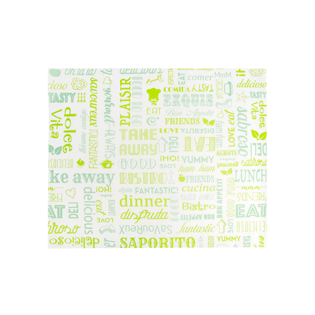 Image PAPIER INGRAISSABLES BASKET 'PAROLE' 35 G/M2 31x38 CM VERT PARCH.INGRAISSABLE (1000 UNITÉ) #1