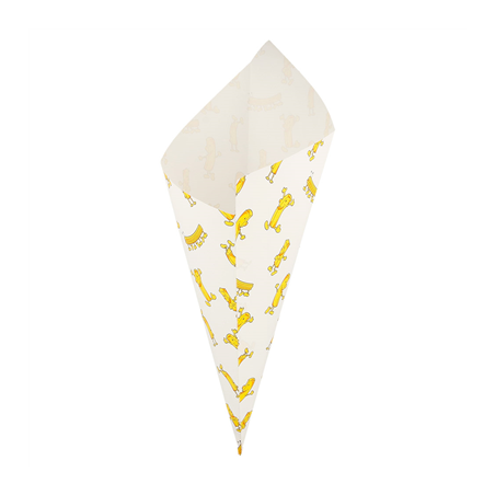 Image SACHETS EN POINTE 'CHIPS' 600 G 70 G/M2 42x29 CM BLANC PARCH.INGRAISSABLE (1000 UNITÉ) #1