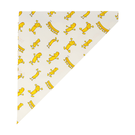 SACHETS EN POINTE 'CHIPS' 400 G 70 G/M2 34x24 CM BLANC PARCH.INGRAISSABLE (1000 UNITÉ)