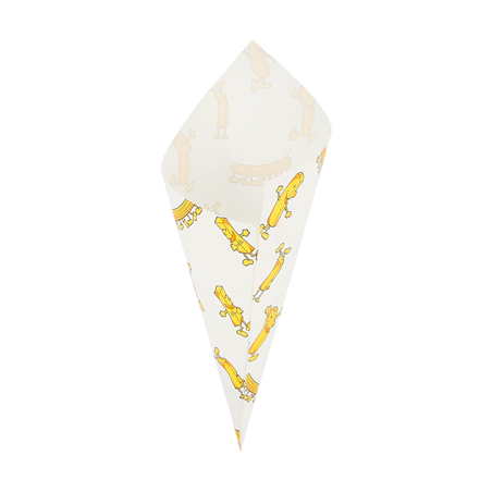 Image SACHETS EN POINTE 'CHIPS' 70 G 70 G/M2 20x14 CM BLANC PARCH.INGRAISSABLE (2000 UNITÉ) #1