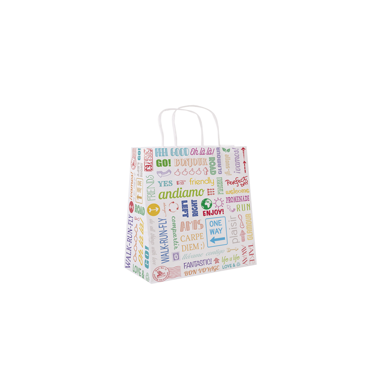 SACS SOS AVEC ANSES 'PAROLE' 80 G/M2 26+14x32 CM BLANC CELLULOSE (250 UNITÉ) SACS SOS AVEC ANSES 'PAROLE' 80 G/M2 26+14x32 CM BLANC CELLULOSE (250 UNITÉ)