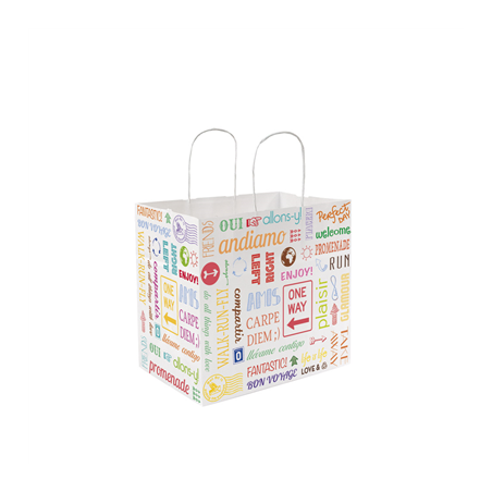 Image SACS SOS AVEC ANSES "TRAITEUR" 'PAROLE' 80 G/M2 26+17x24 CM BLANC CELLULOSE (250 UNITÉ) #1