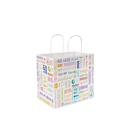 Image SACS SOS AVEC ANSES "TRAITEUR" 'PAROLE' 90 G/M2 32+21x28,5 CM BLANC CELLULOSE (250 UNITÉ) #1