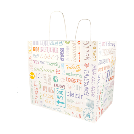 SACS SOS AVEC ANSES "TRAITEUR" 'PAROLE' 90 G/M2 32+21x28,5 CM BLANC CELLULOSE (250 UNITÉ)