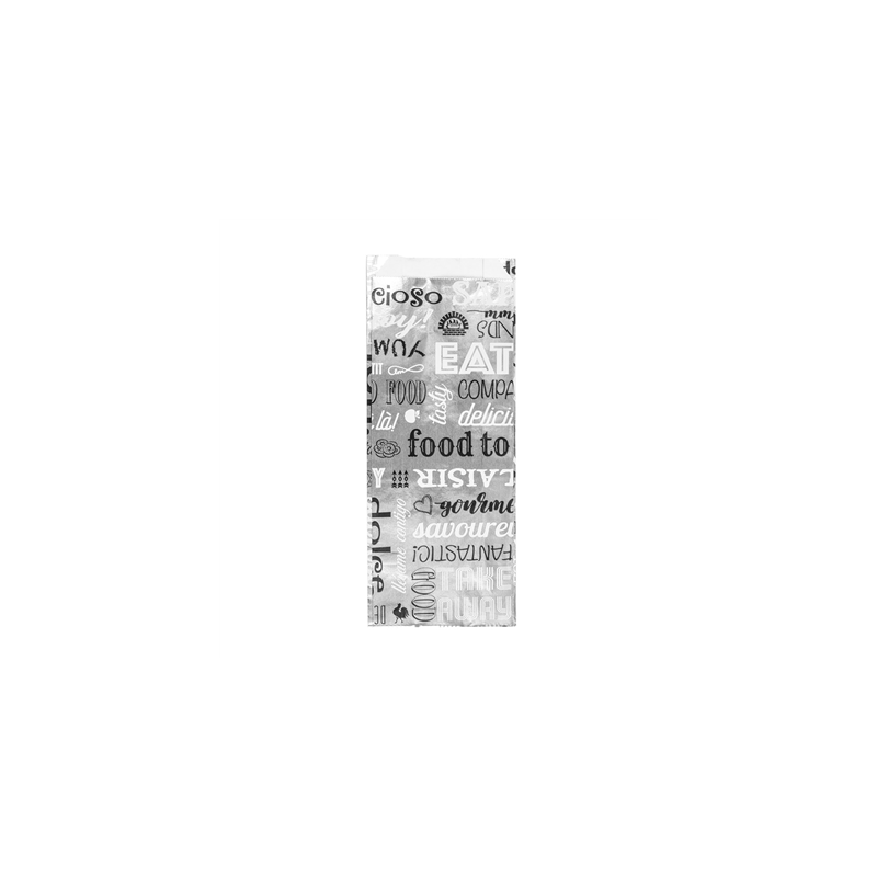 SACHETS POUR SANDWICHES 'PAROLE' 35+20 G/M2 9+4x22 CM ARGENTE PARCHEMIN + ALUMINIUM (500 UNITÉ) SACHETS POUR SANDWICHES 'PAROLE' 35+20 G/M2 9+4x22 CM ARGENTE PARCHEMIN + ALUMINIUM (500 UNITÉ)