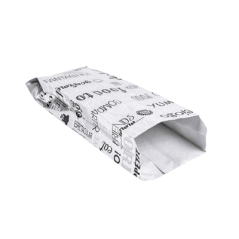 SACHETS POUR SANDWICHES 'PAROLE' 35+20 G/M2 9+4x22 CM ARGENTE PARCHEMIN + ALUMINIUM (500 UNITÉ)