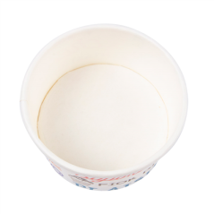 Image POTS À GLACES 'PAROLE' 70 ML 210 + 18 PE G/M2 Ø6,5x3,9 CM BLANC CARTON (2000 UNITÉ) #3