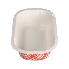 Image BARQUETTES THERMO FIXANTES 'VICHY' 405 ML 390 G/M2 + 25G/M2 PET 16x10x4,5 CM BLANC CARTON (1000 UNITÉ) #3