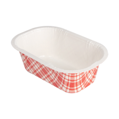 Image BARQUETTES THERMO FIXANTES 'VICHY' 480 ML 390 G/M2 + 25G/M2 PET 16x10x5,5 CM BLANC CARTON (1000 UNITÉ) #1