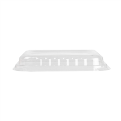 COUVERCLES POUR GN1/8 17x14x2,5 CM TRANSPARENT APET (440 UNITÉ)