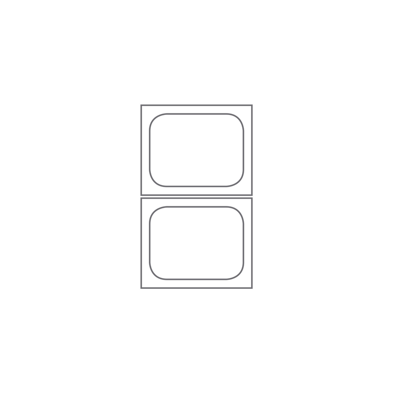 MOULE POUR GN1/8  20x28 CM ARGENTE ALUMINIUM (1 UNITÉ)