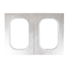 Image MOULE POUR BARQUETTES OBLONG 20x28 CM ARGENTE ALUMINIUM (1 UNITÉ) #1