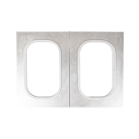 Image MOULE POUR BARQUETTES OBLONG  20x28 CM ARGENTE ALUMINIUM (1 UNITÉ) #1