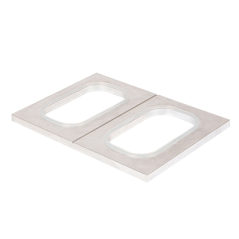 MOULE POUR BARQUETTES OBLONG 20x28 CM ARGENTE ALUMINIUM (1 UNITÉ)