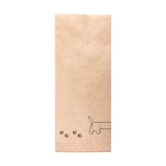 SACS "DOGGY BAG"  70 G/M2 14+8x32 CM NATUREL PARCH.INGRAISSABLE (100 UNITÉ)