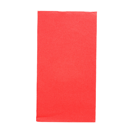 Image SERVIETTES ECOLABEL P. 1/8 'DOUBLE POINT' 18 G/M2 40x40 CM ROUGE OUATE (1200 UNITÉ) #1