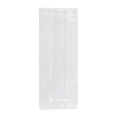 Image SACHETS POUR SANDWICHES AVEC FENÊTRE ECO 'PANORAMA' 30 G/M2 9+6x23 CM TRANSLUCIDE PAPIER CRISTAL (250 UNITÉ) #1