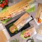 Image SACHETS POUR SANDWICHES AVEC FENÊTRE ECO 'CORNER WINDOW' 40 G/M2 9+5,5x30 CM NATUREL PARCH.INGRAISSABLE (250 UNITÉ) #3
