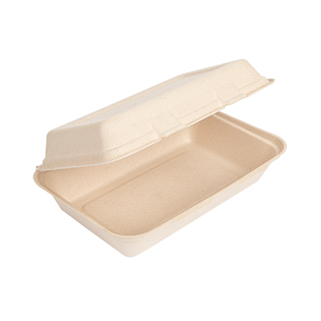 COQUILLES "L" 'BIONIC' 1 L 16x24x7,5 CM NATUREL BAGASSE (400 UNITÉ)