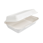Image COQUILLES "L" 'BIONIC' 1 L 16x24x7,5 CM BLANC BAGASSE (400 UNITÉ) #1