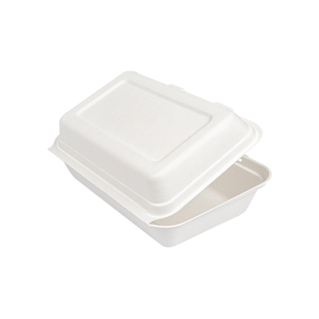 COQUILLES "L" 'BIONIC' 1 L 16x24x7,5 CM BLANC BAGASSE (400 UNITÉ)